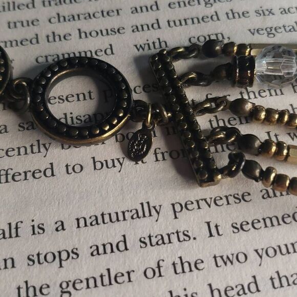 PD Premier Designs Stone Pear Seed Bead Multicolored Toggle Bracelet - Picture 4 of 10